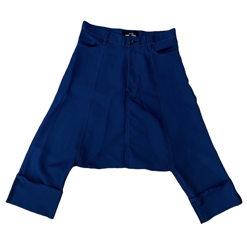 *SOLD* - Comme des Garçons drop crotch dark blue cropped pants